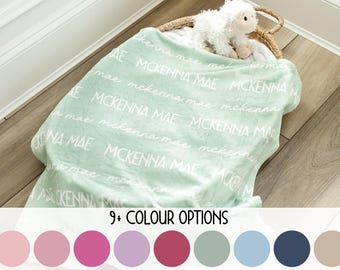Personalized Custom Name Swaddle, Newborn Blanket, Gift for Baby Girl, Custom Nursery Decor