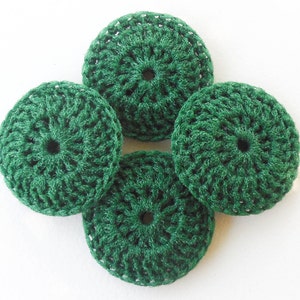 Nylon Dish Scrubbies Christmas Tree Green Set of 2 through 10 Crochet Pot Scrubber image 3