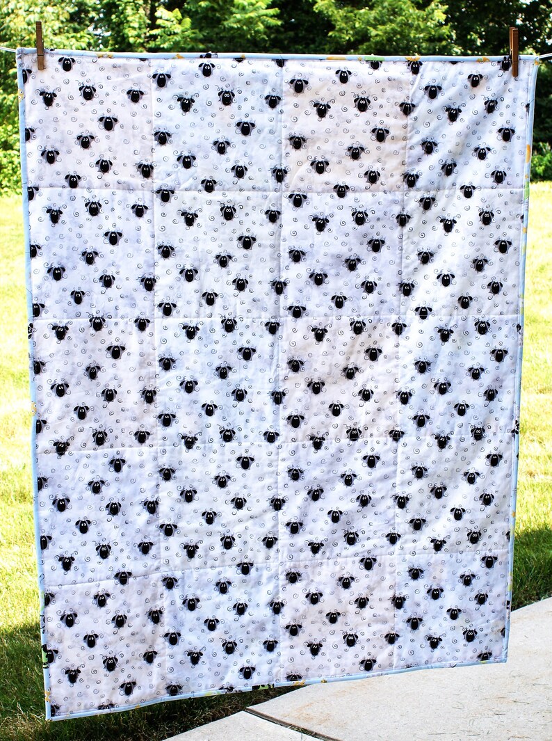 Baby Boy Lamb Quilt Sheep Crib Bedding Lewe the Lamb Quilt Etsy