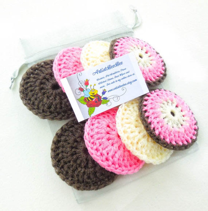 Neapolitan Collection Nylon Net Pot Scrubber - Set of 8 - the Neapolitan Collection - Crochet ...