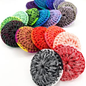 Heavy Duty Dish Scrubbies - Choose Your Color - Set of 2 through 100 - Crochet Nylon Pot Scrubber - Tawashi