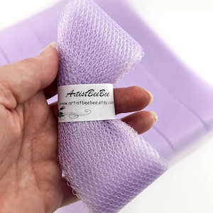 DIY Dish Scrubbers - Wisteria Precut Nylon Netting Strips - Set of 4 through 20 - Crochet Pot Scrubbie Supplies