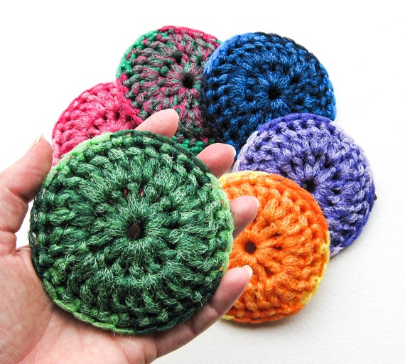Big & Thick Crochet Dish Scrubbies: Free Pattern for Amazing