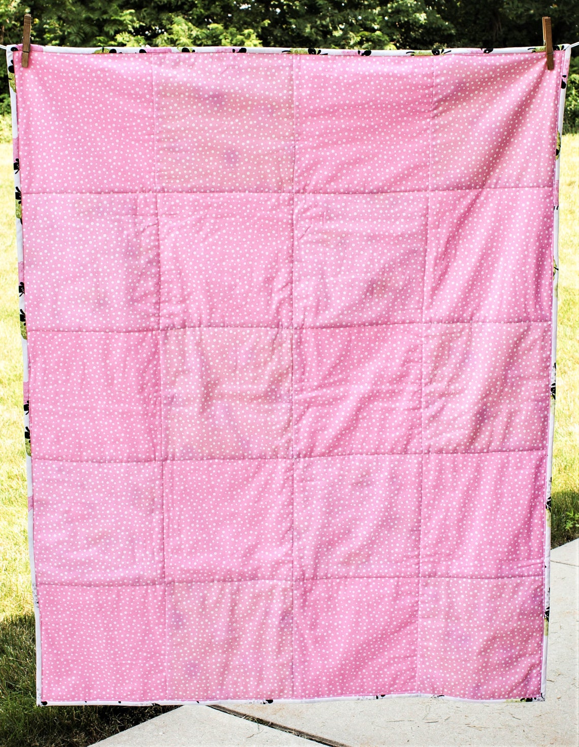 Baby Girl Pink Quilt Sheep Crib Bedding Susybee Fabric Etsy
