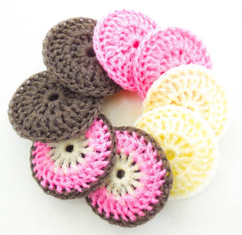Neapolitan Collection Nylon Net Pot Scrubber - Set of 8 - the Neapolitan Collection - Crochet ...