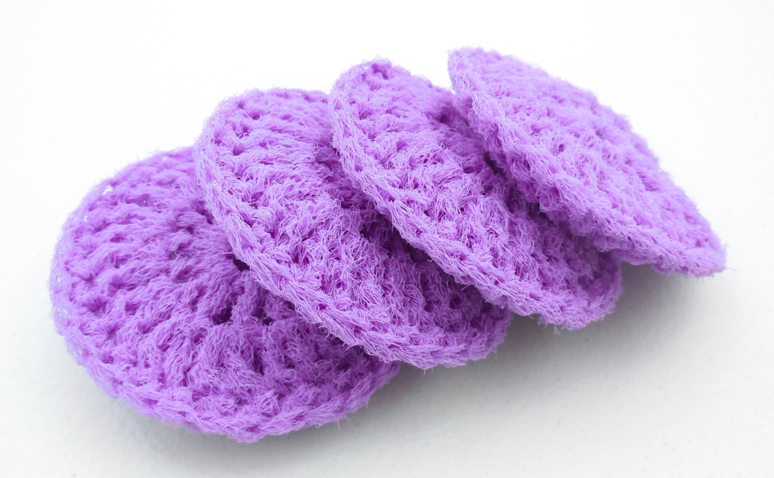 Nylon Dish Scrubbies Set of 2 Through 8 Lavender Crochet Etsy