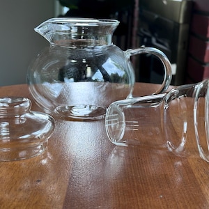 Primula Glass Teapot with Infuser & Lid | Clear Glass Tea Pot | Loose Leaf and Blooming Tea Brewer | Minimalist Kitchen Gift