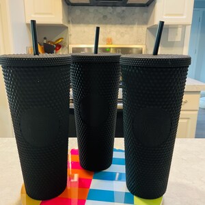 Starbucks Black Matte Diamond Studded Tumbler | 24oz / 710ml | Twist Lid &  Straw | Discontinued Cold Cup - Etsy Canada