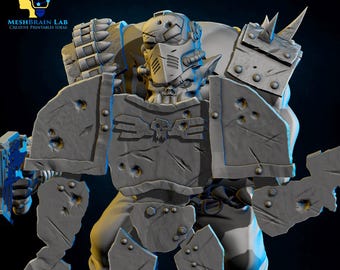Ork Kommando Slayer MBL-055 - Modellino Da Collezione Meshbrain Lab, Prodotto Nel Regno Unito