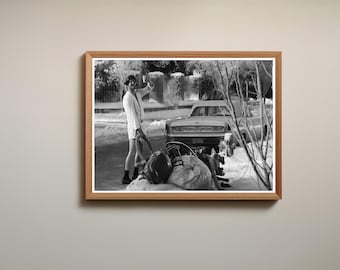 Shitters Full Christmas Vacation Poster, Funny Bathroom Decor, Black and White Art (Digital Download)