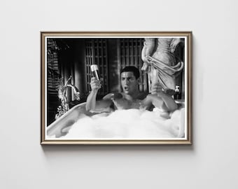 Comedy Film Bathroom Poster, Funny College Humor, Digital Download Prints, Bathroom Wall Art