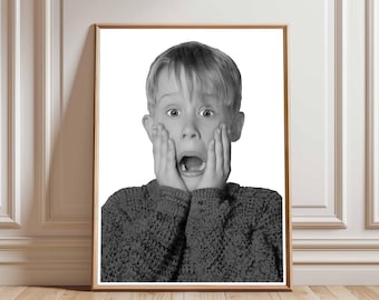 Classic Holiday Movie Poster, Iconic Child Character Funny Bathroom Print (Digital Download)