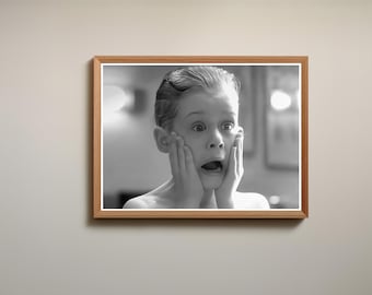 Christmas Mischief Movie Poster, Iconic Child Character Funny Bathroom Print (Digital Download)
