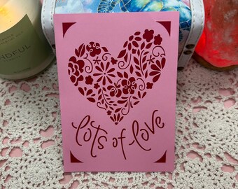 Valentine’s Day Card (Lace Heart)