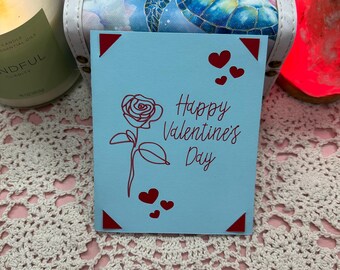 Valentine’s Day Card (Elegant Rose)