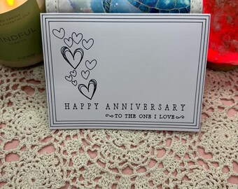 Anniversary Card (Heart Bubbles)