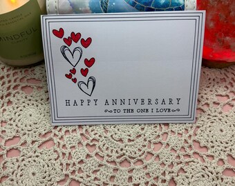 Anniversary Card (Heart Bubbles)
