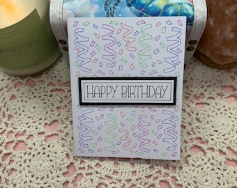 Birthday Card (Colorful Confetti)