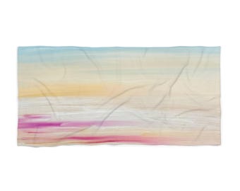 Beach Towel | Sunset Gradient Coastal Throw