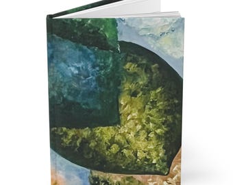 Abstract Green Forest Leaves - Hardcover Journal | Matte notebook