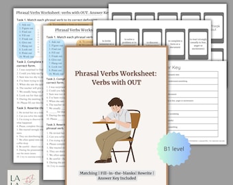 ESL Phrasal Verbs with OUT | Worksheet + Flashcards | Vocabulary Practice for Teens & Adults