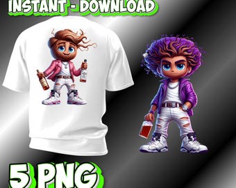 Urban Gangster Tree Boy PNG Clipart | Street Trap Art (Digital Download)