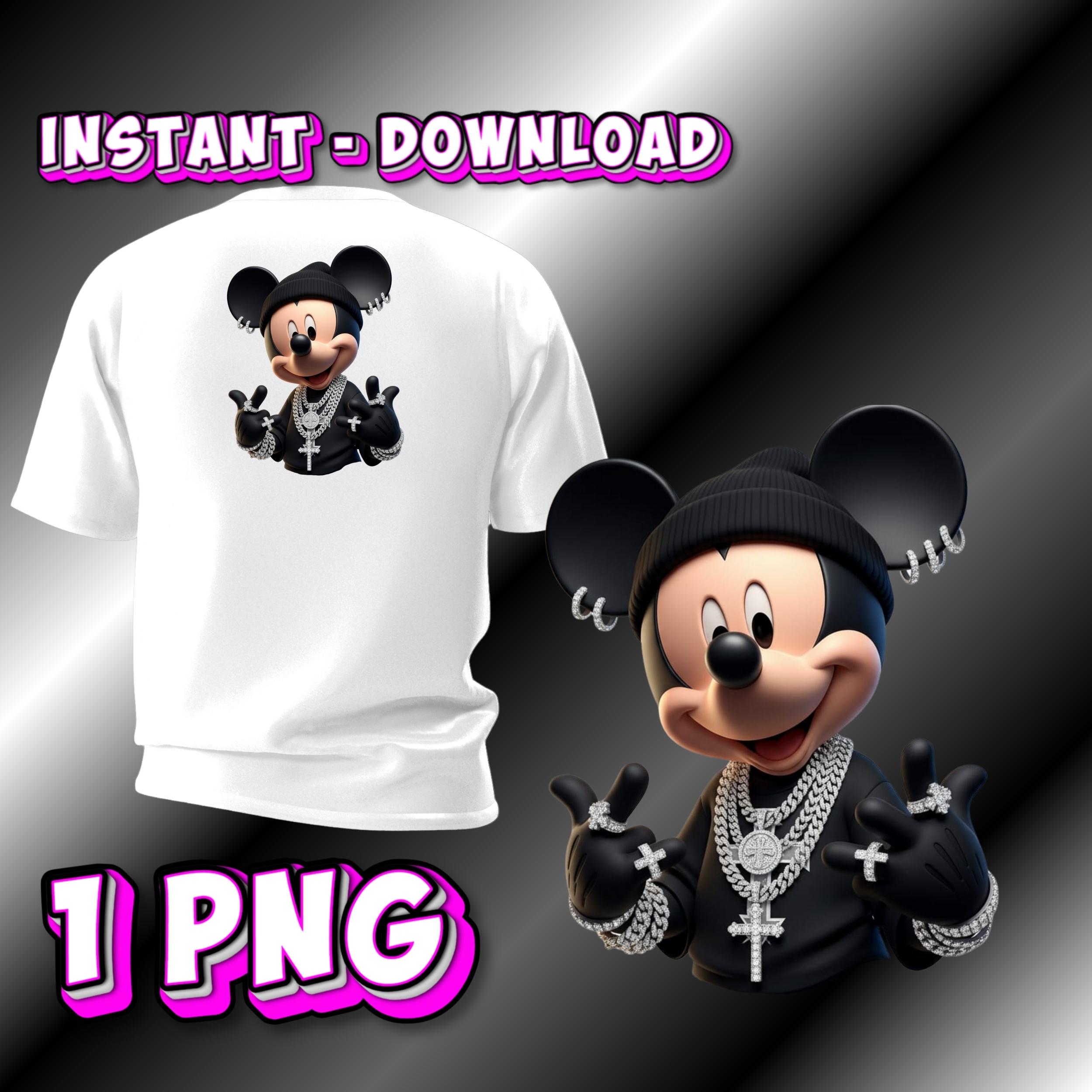 Mickey Drip Rapping Urban Gangster Mickey Mouse PNG, Gangster Mouse Art, Hip Hop Cartoon ...