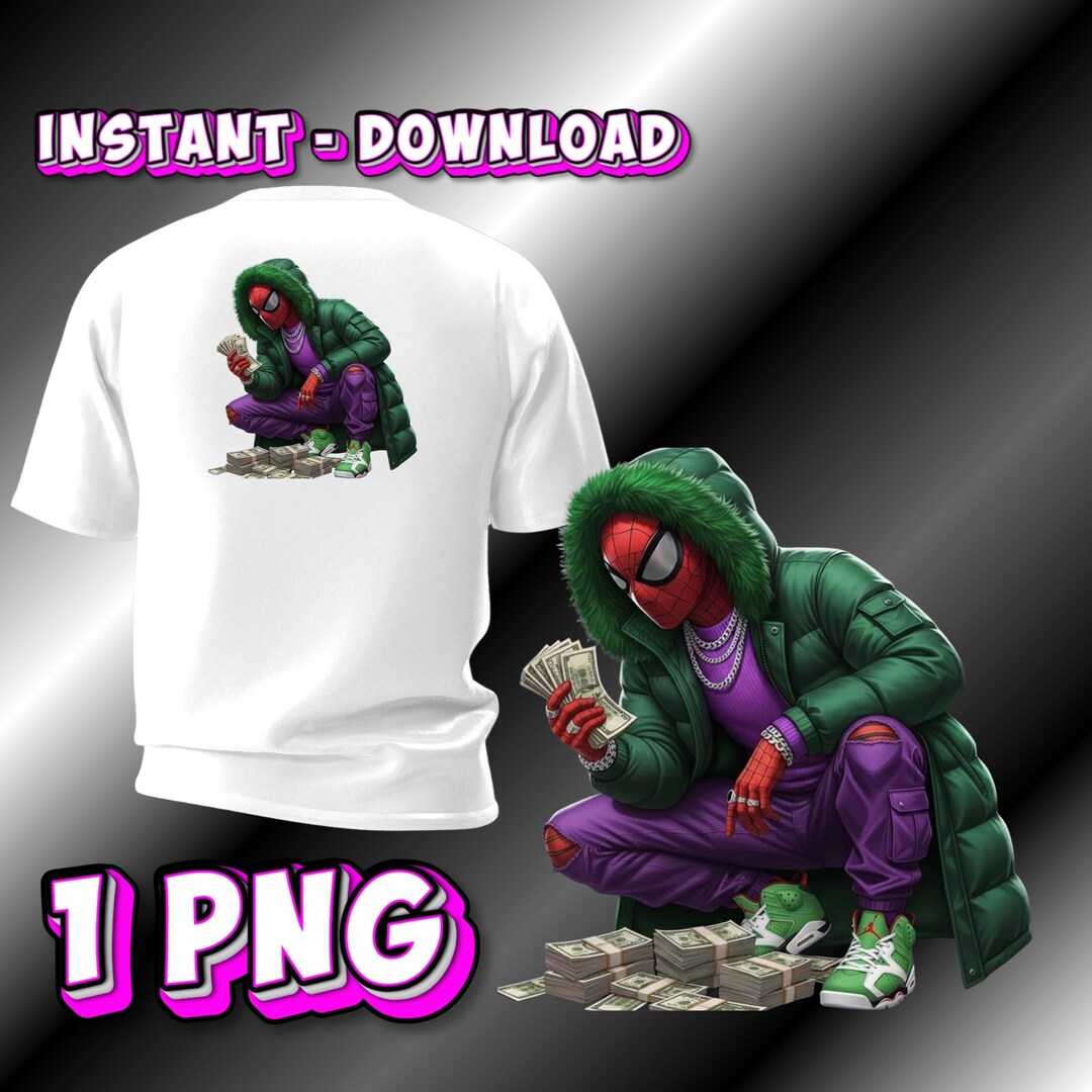 Urban Riche Urban Rich Spiderman PNG, Street Money Art, Luxury Street Style ...