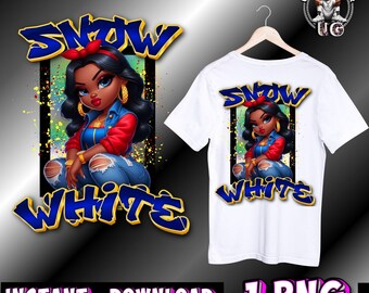 Snow White Gangster Hiphop PNG | Urban Fantasy Fan Art (Digital Download)