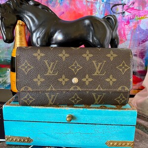 SALE Schöne authentische LOUIS VUITTON Portefeuille Sarah Monogramm Braune Lange Brieftasche Designer Handtasche Kleiderschrank Accessoire Hergestellt in Frankreich