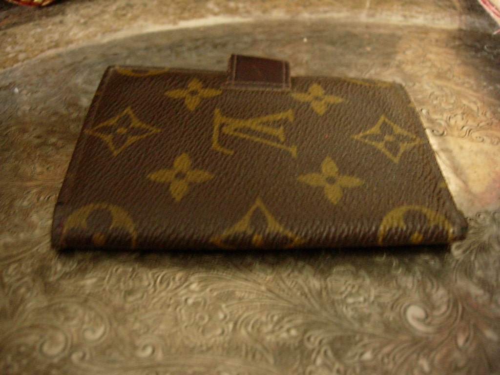 RARE Vintage Auth LOUIS VUITTON Notebook Cover Agenda Book Portfolio  Accessory