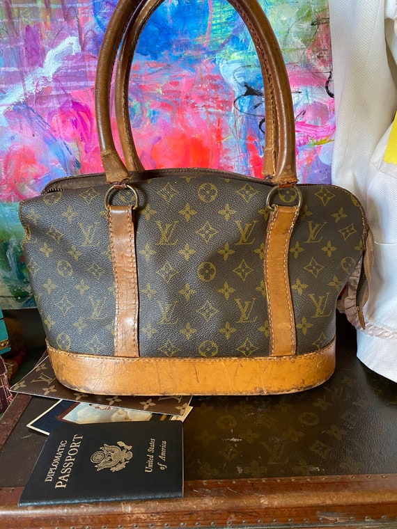 Louis Vuitton Vintage Pet Carrier Monogram Canvas / Leather