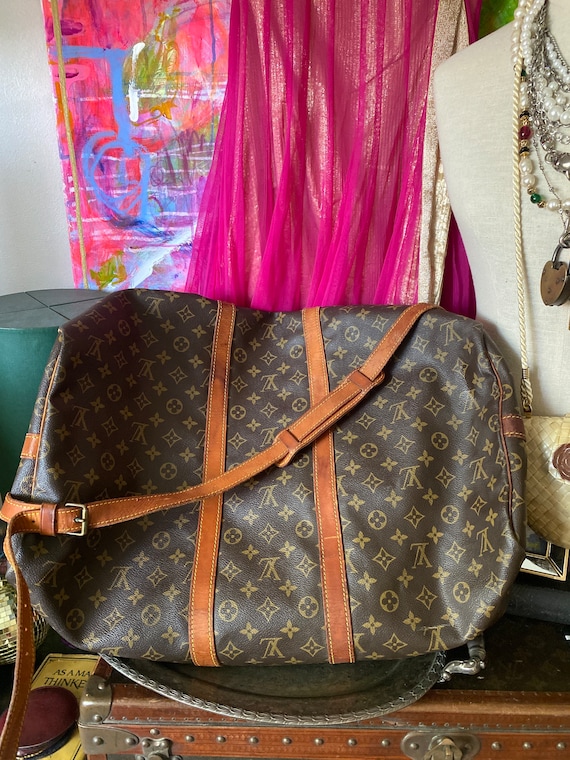 Vintage LOUIS VUITTON Keepall 56 Carry on Duffle … - image 5