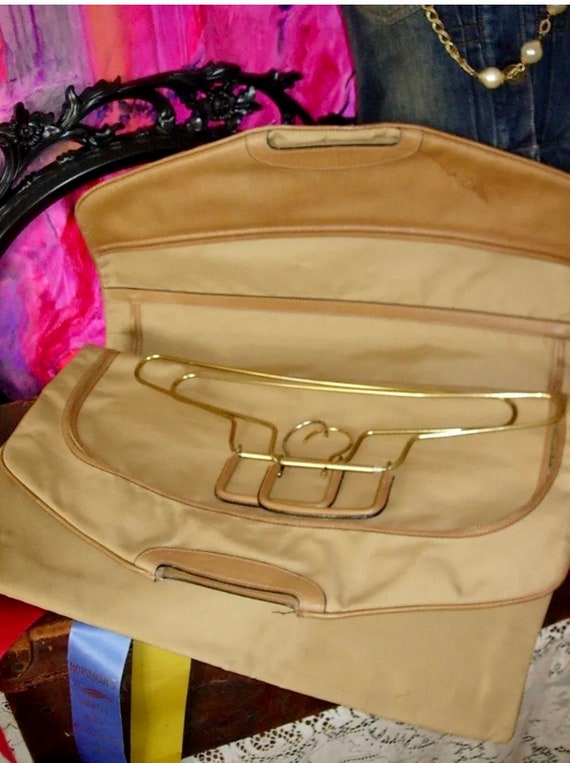 Rare Vintage GUCCI GARMENT Bag Hangers Tote Luggag