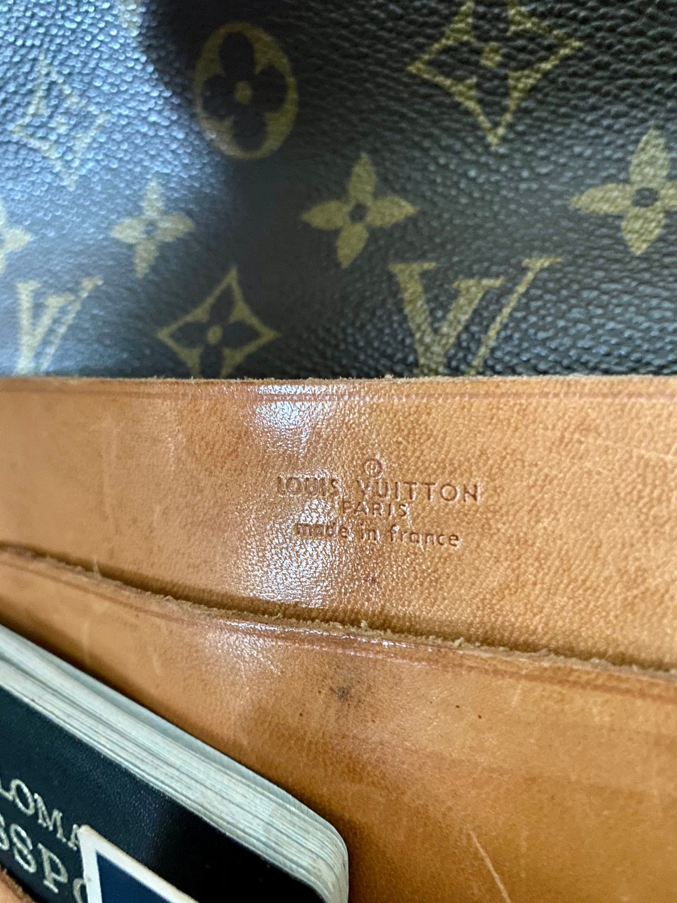 Louis Vuitton 14.5 Authentic France Rare Souffle Vintage 70's Monogram  Briefcase Attache Bag Mens