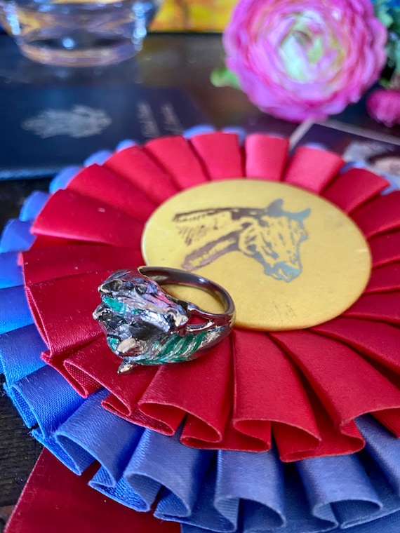 SaLe RARE Gorgeous Vintage GUCCI GG Horse Head St… - image 1