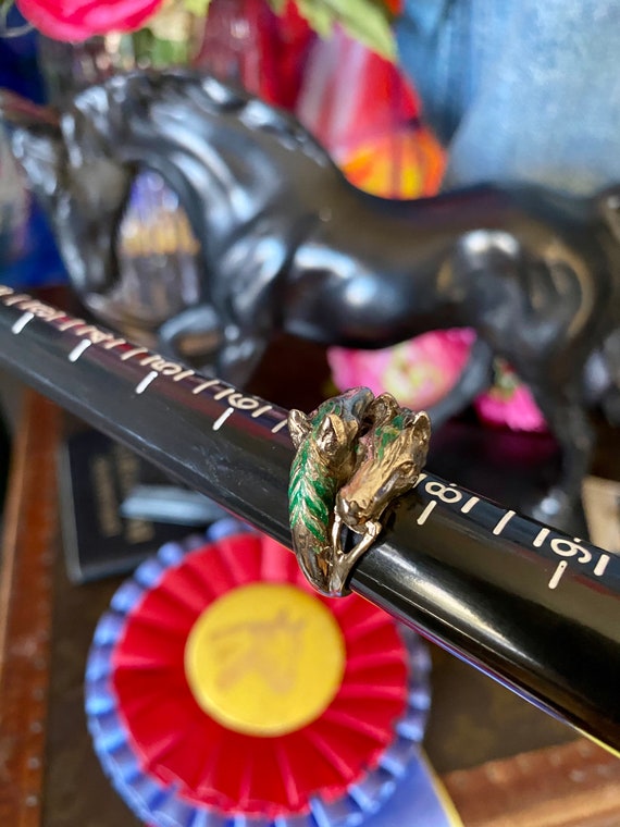 SaLe RARE Gorgeous Vintage GUCCI GG Horse Head St… - image 6