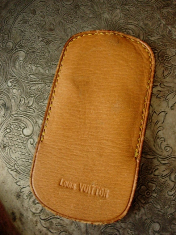 Rare Vintage LOUIS VUITTON Leather CASE Keeper for Trunk Key 