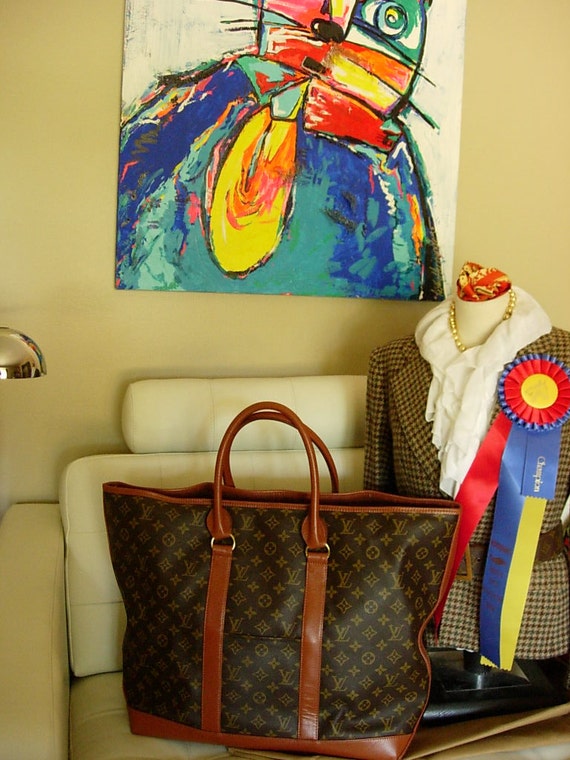 Items similar to Rare Vintage LOUIS VUITTON Sac Weekend GM ...