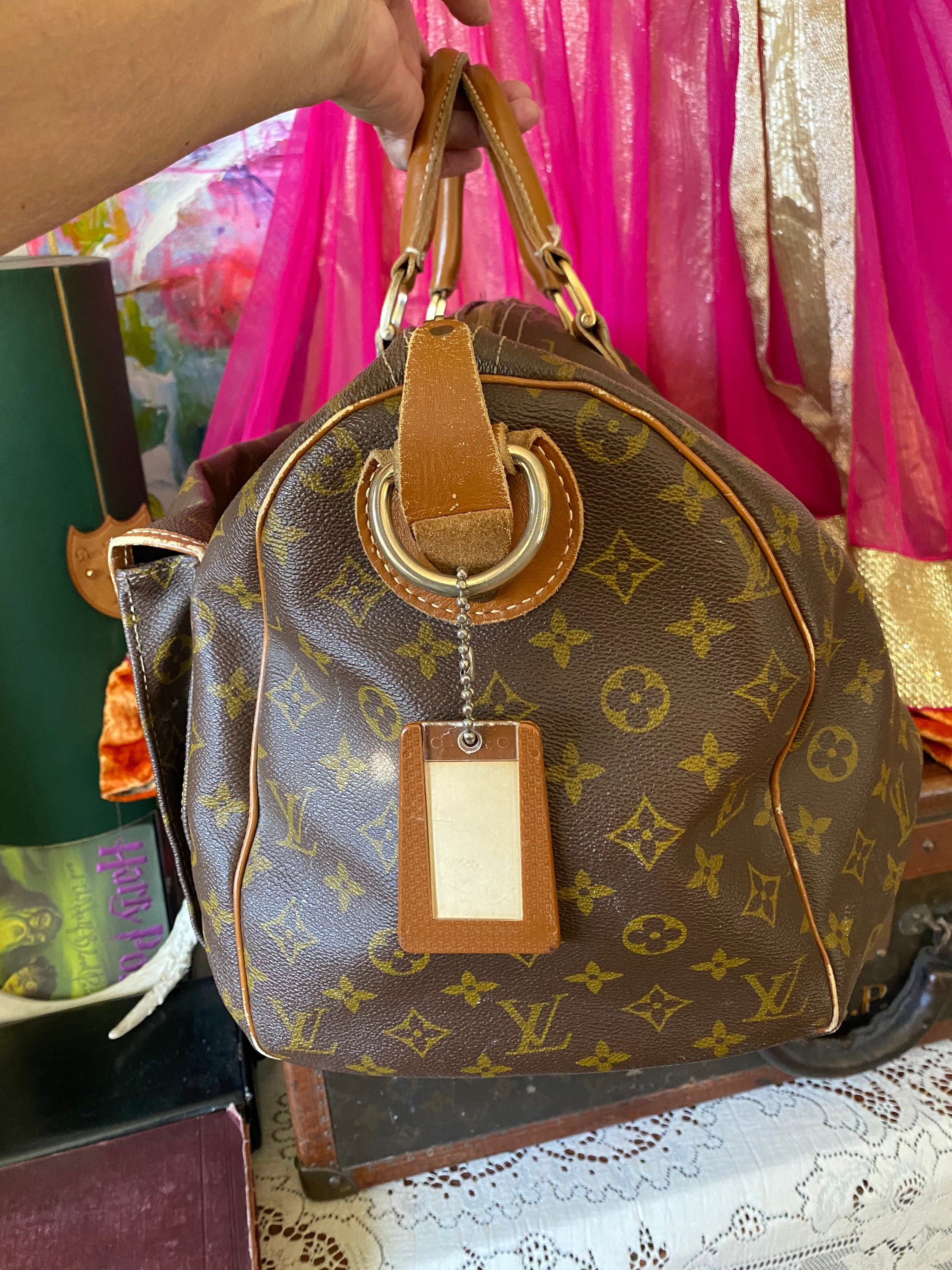 Ultra Rare Vintage LOUIS VUITTON Saks Fifth French Company Keepall Duffle Travel Luggage Tote Carry on Bag Luxury Designer Fashion Accessory Etsy