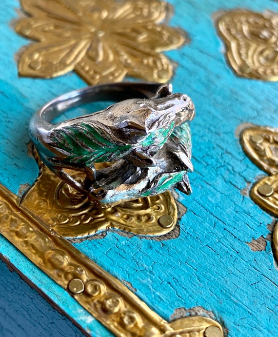 SaLe RARE Gorgeous Vintage GUCCI GG Horse Head St… - image 5