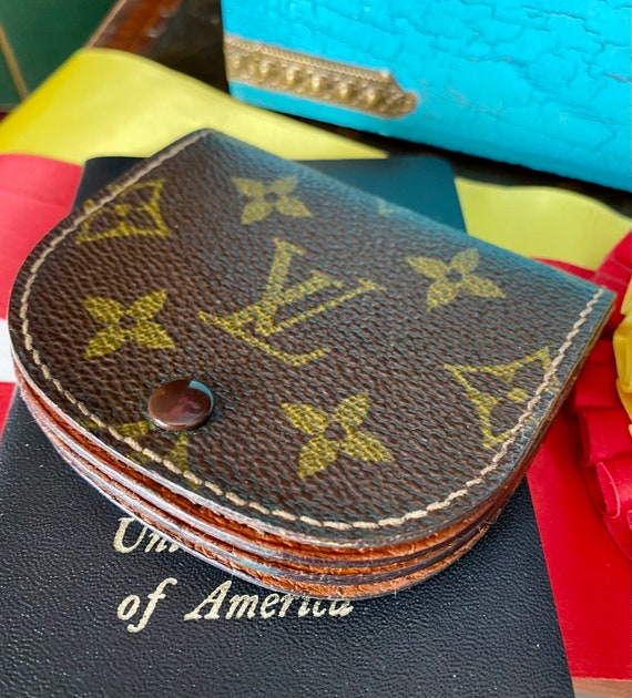 Ultra Rare Vintage LOUIS VUITTON Coin Wallet Keeper P… Gem