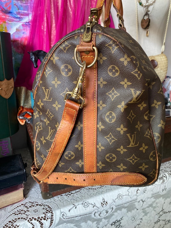 Vintage LOUIS VUITTON Keepall 56 Carry on Duffle … - image 9