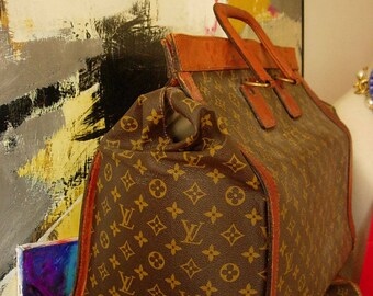 SALE Ultra Rare Vintage LOUIS VUITTON 1950's French Steamer Sac