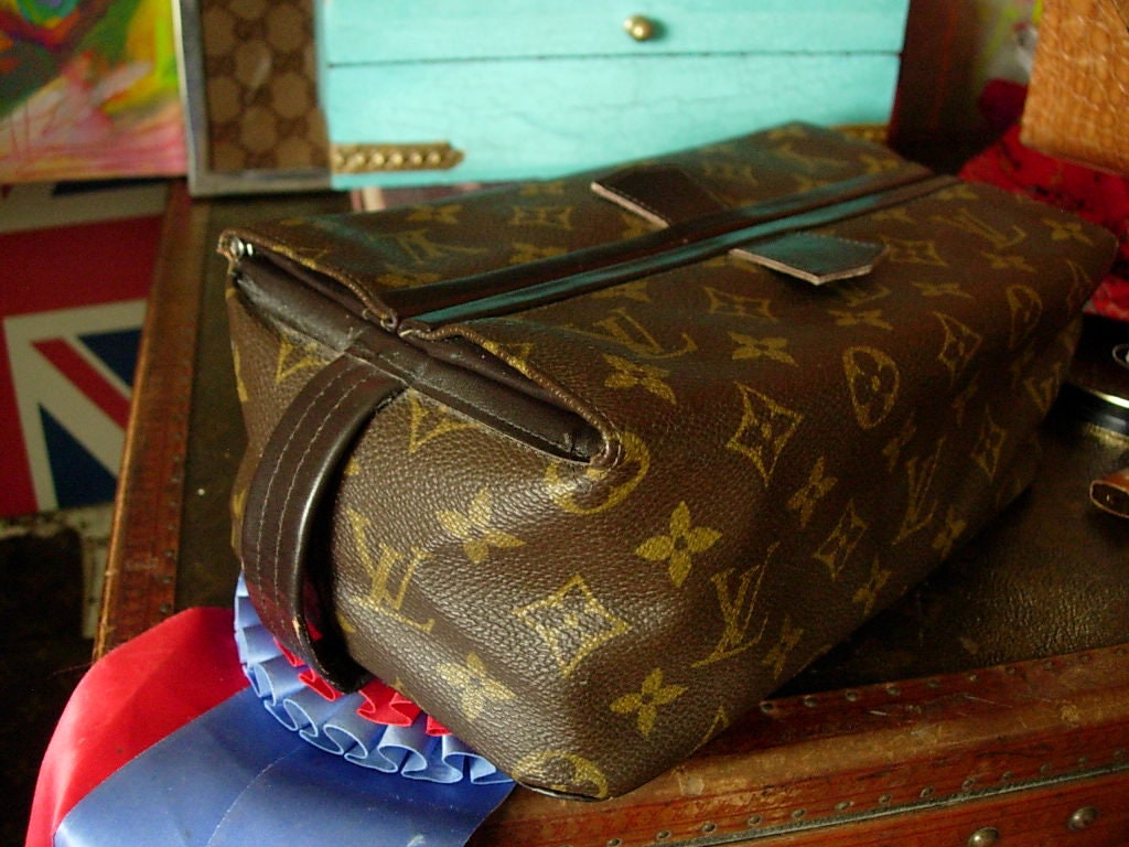 Rare Louis Vuitton Vintage Saks Dopp Kit Toiletry Travel Pouch Bag Monogram
