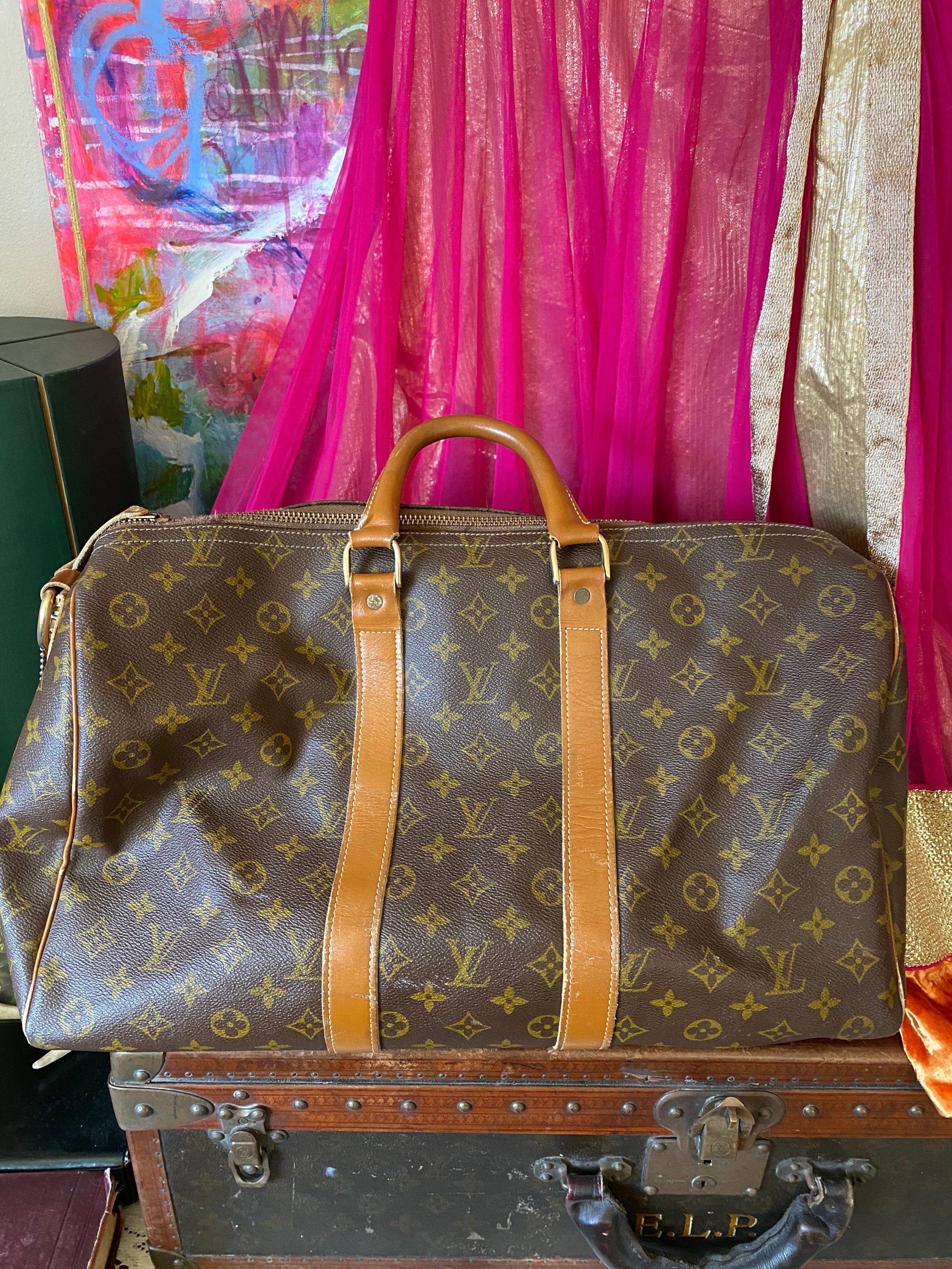 1960s Louis Vuitton Monogram Travel Bag Special Made for Saks Fifth Avenue  at 1stDibs