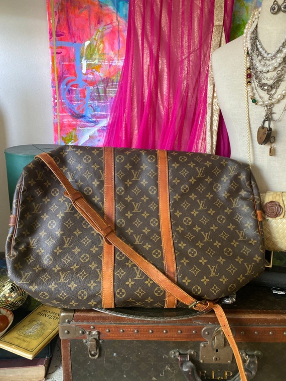 Vintage LOUIS VUITTON Keepall 56 Carry on Duffle … - image 10