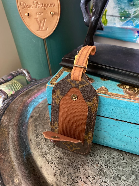 Ultra Rare Vintage LOUIS VUITTON Monogram Luggage Tag - Etsy display picture 1