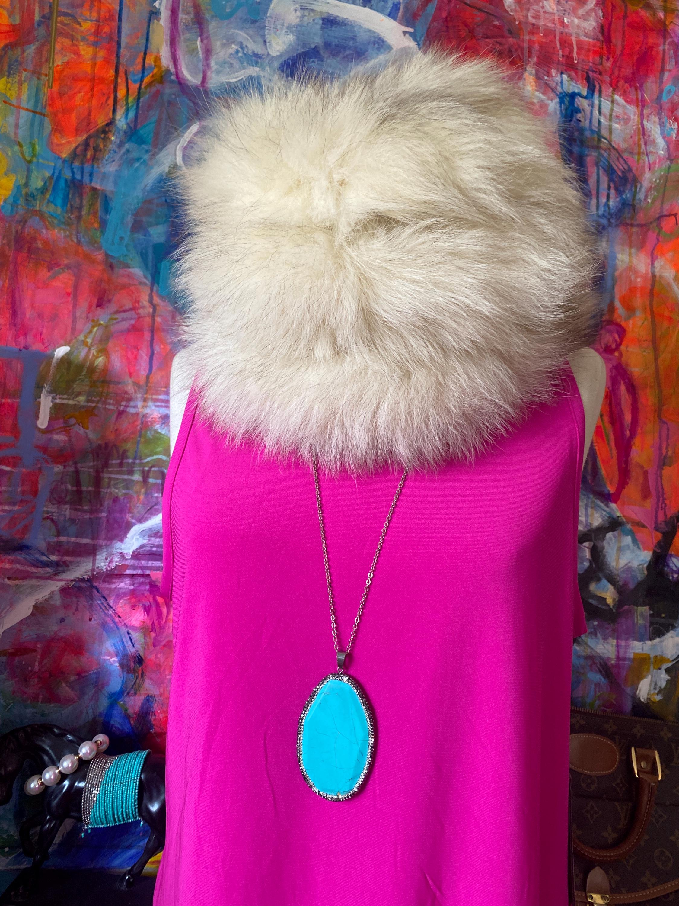 Gorgeous Vintage Gottesman Fox Fur Hat Apres Ski Designer Mountain Ski Wear ??? This gal is so the retro 70s apres ski glam!! I main image 4