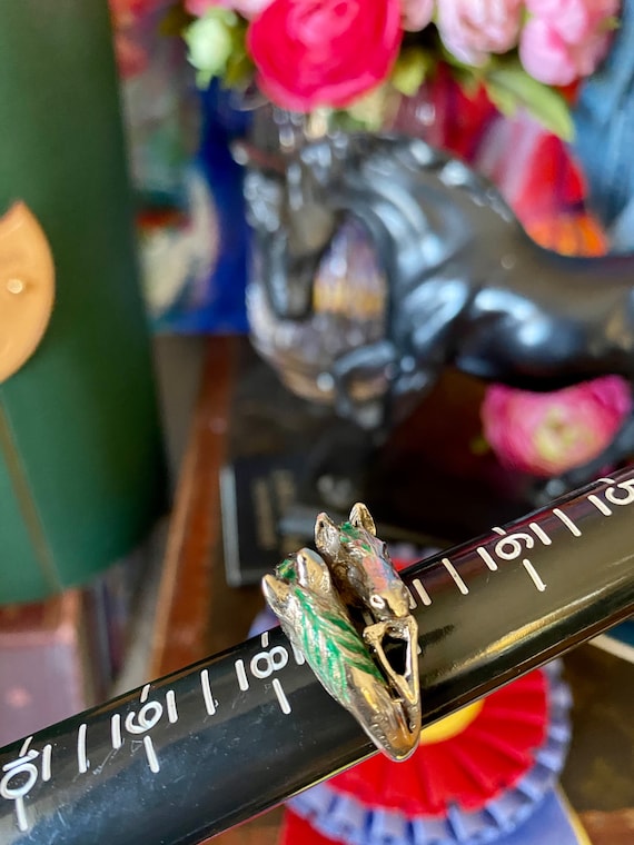 SaLe RARE Gorgeous Vintage GUCCI GG Horse Head St… - image 7